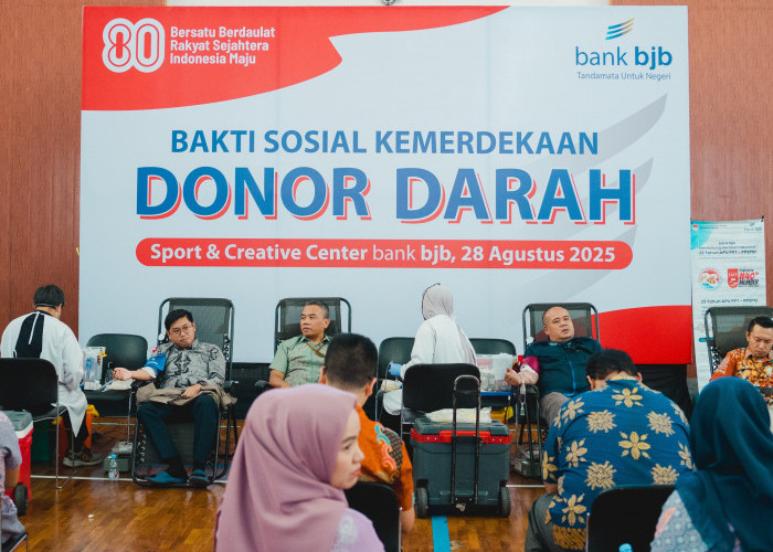 Donor Darah bank bjb Jadi Bukti Nyata Terhadap Kepedulian Sosial di HUT RI ke-80