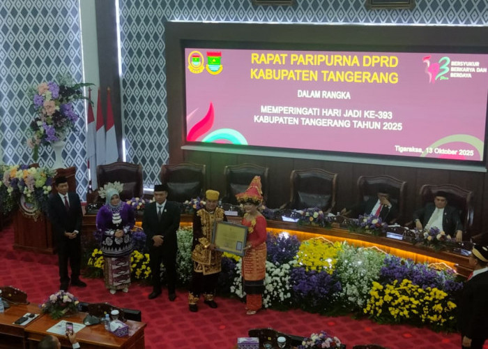 Paripurna HUT Kabupaten Tangerang, Dihadiri Wapres Ma’ruf Amin dan Dihadiahi Arsip Sejarah 