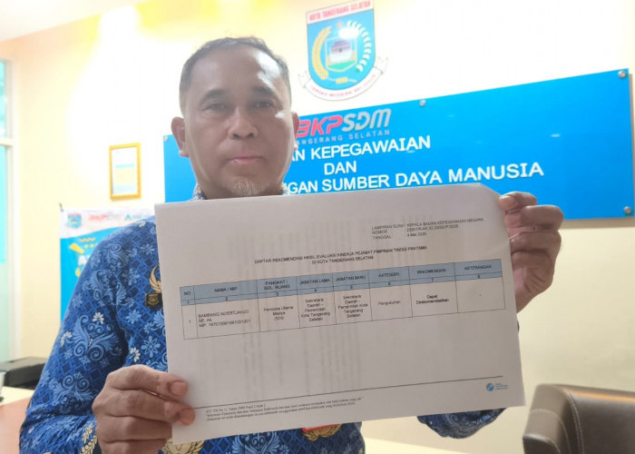 BKN Rekomendasikan Perpanjangan Masa Jabatan Sekda Tangsel Bambang Noertjahjo