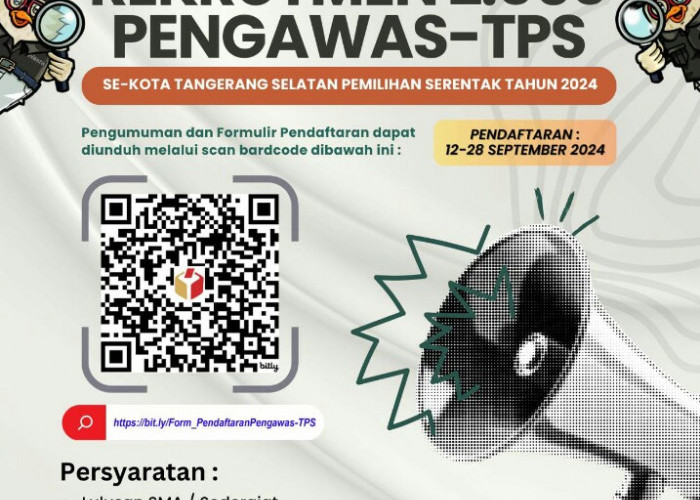 Bawaslu Buka Pendaftaran 2.060 Calon Pengawas TPS