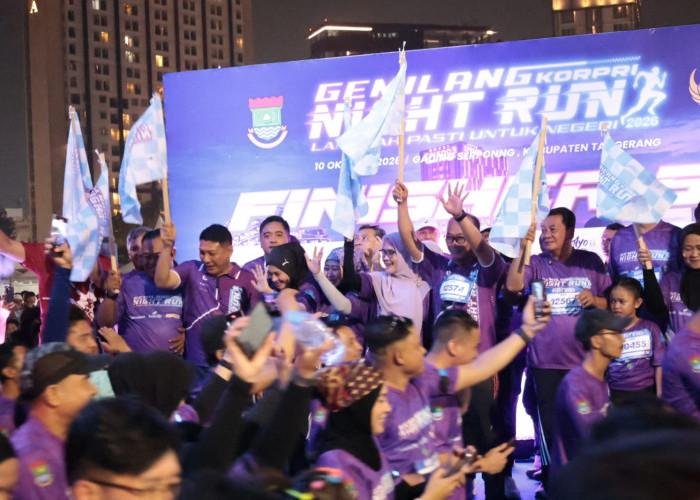 Gemilang KORPRI Night Run 2026, 6.700 Peserta Berlari, Rp232,85 Juta untuk Gempa NTT