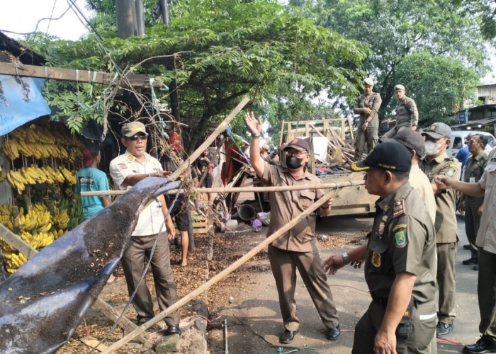 Bandel, PKL Pasar Lembang Dibongkar