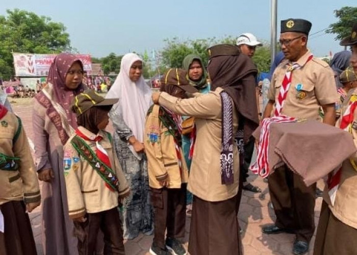 SDN Kramat V Sambut Pramuka Jadi Ekskul Wajib