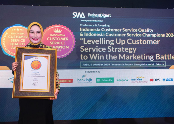 Konsisten Menajaga Pelayanan, bank bjb Raih Indonesia Customer Service Quality Award 2024