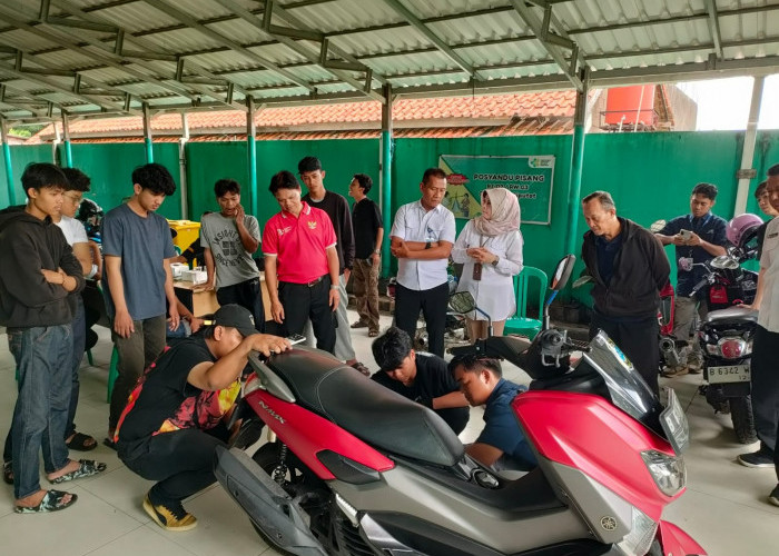 Pemuda Cipayung Dilatih Jadi Montir Motor