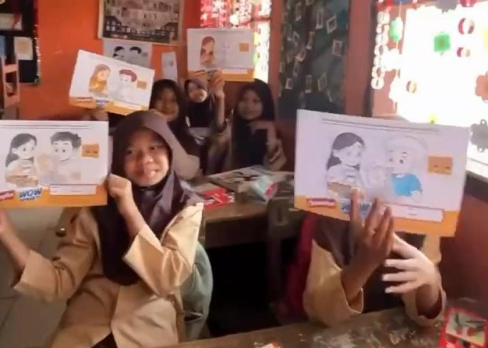 Siswa SDN IV Cikupa Antusias Ikuti Lomba Menggambar
