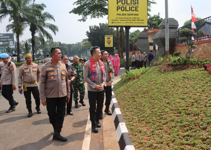 Polsek Serpong Kini Miliki Gerbang Megah dan Indah
