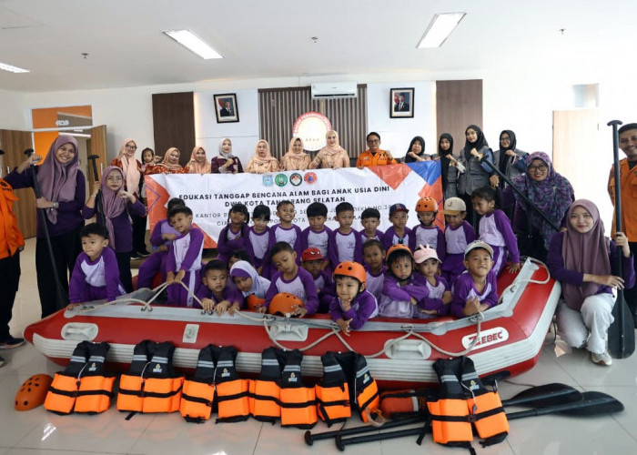 Siswa TK Belajar Kebencanaan di Kantor BPBD 