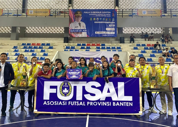 Tim Futsal Putri Tangsel Runner Up Kejurda Banten 2025