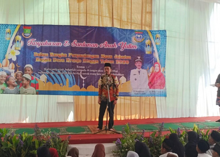 Masa Jabatan Diperpanjang, Kades Kronjo Gelar Tasyakuran dan Santunan Anak Yatim