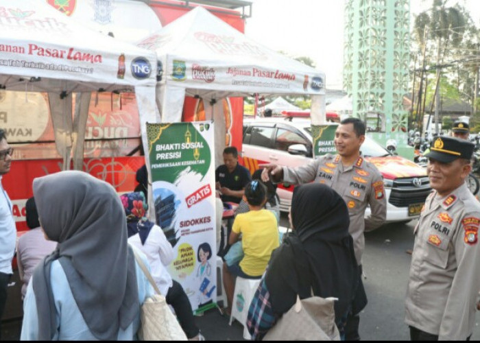 Ramadan, Polrestro Tangerang Kota Bhakti Sosial Presisi Periksa Kesehatan Gratis