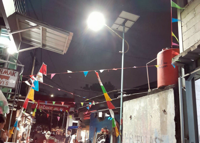 Gercep, PJU Solar Cell Padam di Ciputat Kembali Menyala