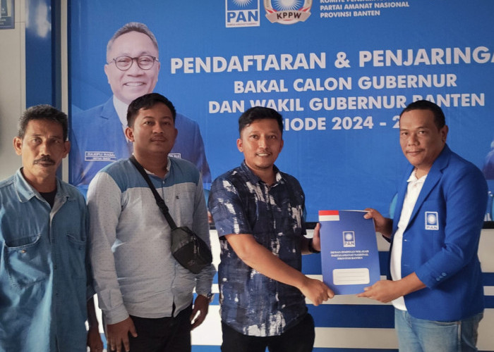 Diwakili Tim, Dimyati Kembalikan Formulir Bakal Calon Gubernur Banten di DPW PAN Banten 