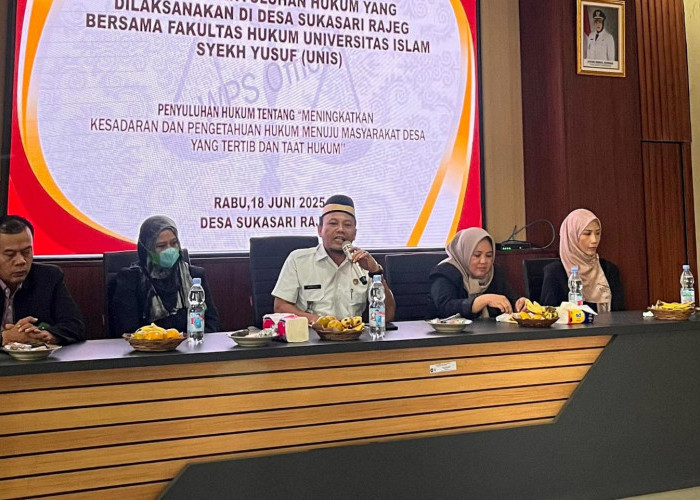 Penyuluhan Kesadaran Hukum, Pemdes Sukasari Gandeng Fakultas Hukum UNIS Tangerang