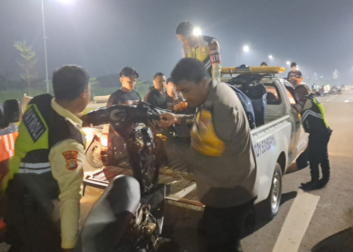 Polsek Pagedangan Amankan Dua Remaja, Cegah Konvoi Bawa Petasan Dan Balap Liar di BSD