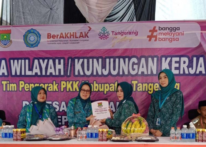 Tim Penilai TP PKK Binwil Kunjungi Desa Sangiang, Pemeriksaan Administrasi di Lapangan