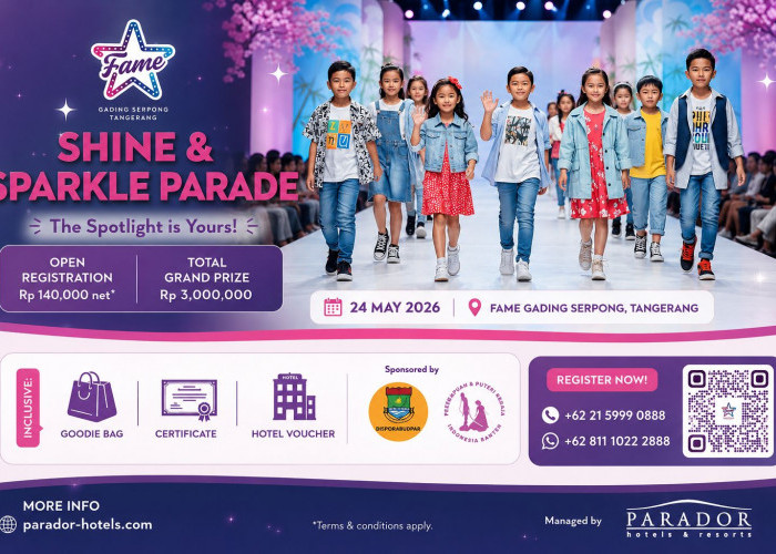 Fame Hotel Gading Serpong Kembali Hadirkan Event Kids Fashion Show Bertajuk “Shine & Sparkle Parade 2026