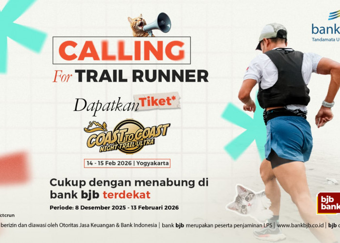Cukup Menabung di bank bjb, Bisa Dapat Tiket Coast to Coast Night Trail Ultra