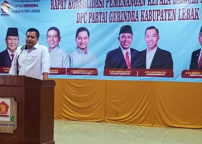 Hadapi Pilkada Banten, Gerindra Lebak Ancam Pecat Kader 