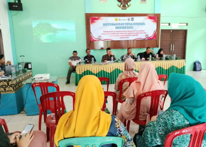 Desa Rangkasbitung Timur Gelar Musdesus Kopdes Merah Putih 