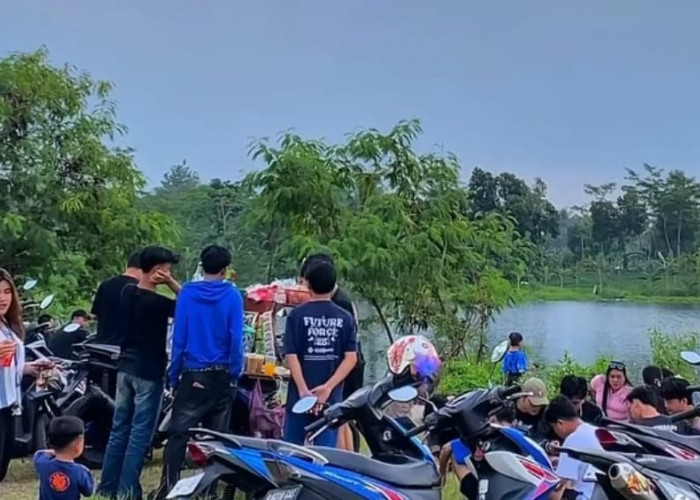 Menunggu Magrib di Ujung Senja, Danau Gawir Legok Jadi Surga Ngabuburit Warga