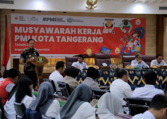 Pj Walkot Tangerang Minta PMI Siaga Melayani Warga