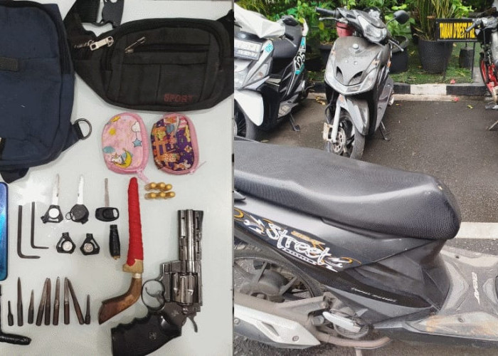 Polsek Jatiuwung Lacak Maling Motor Pakai GPS