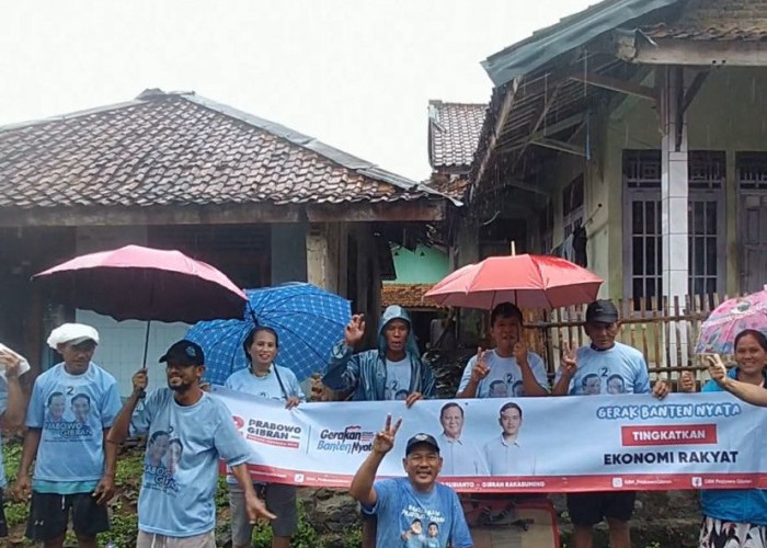 Kelompok Ojek DURIAN Carita Dukung Pemenangan Prabowo Gibran