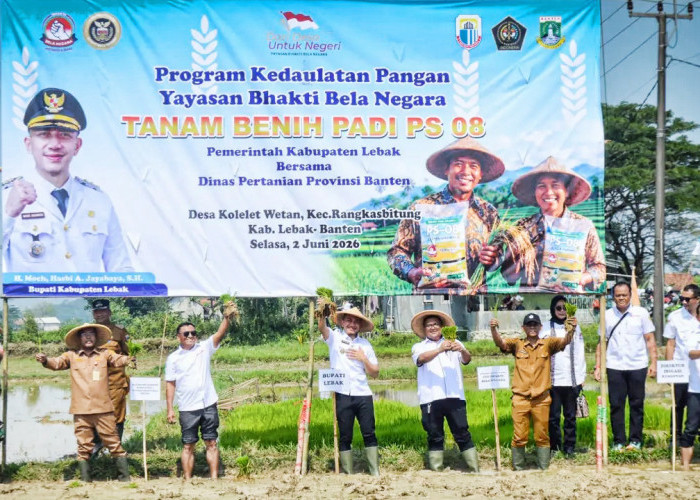 Bupati Hasbi Bersama Petani Tanam Padi Unggul
