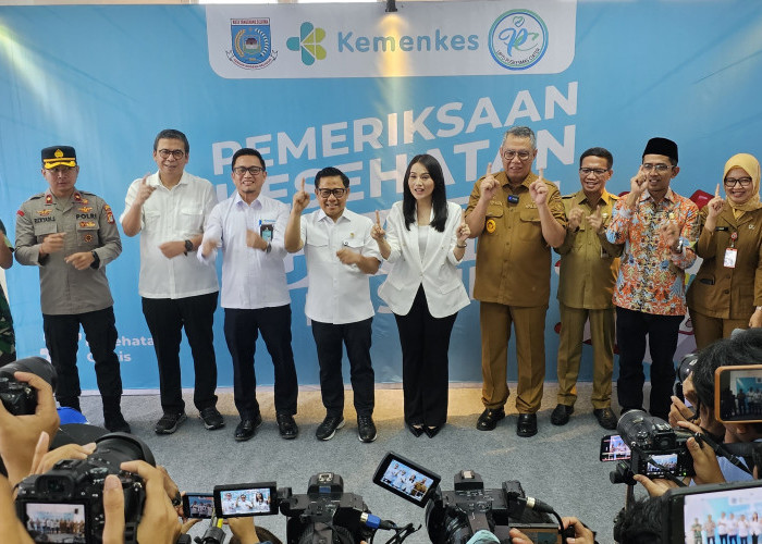 Menteri Muhaimin Iskandar Tinjau Pelaksanaan Program CKG di Tangsel