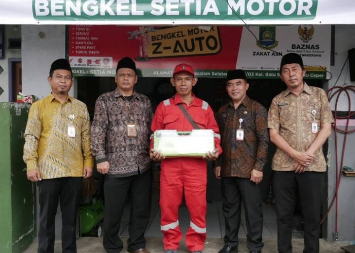 BAZNAS Salurkan Bantuan untuk Bengkel Motor 