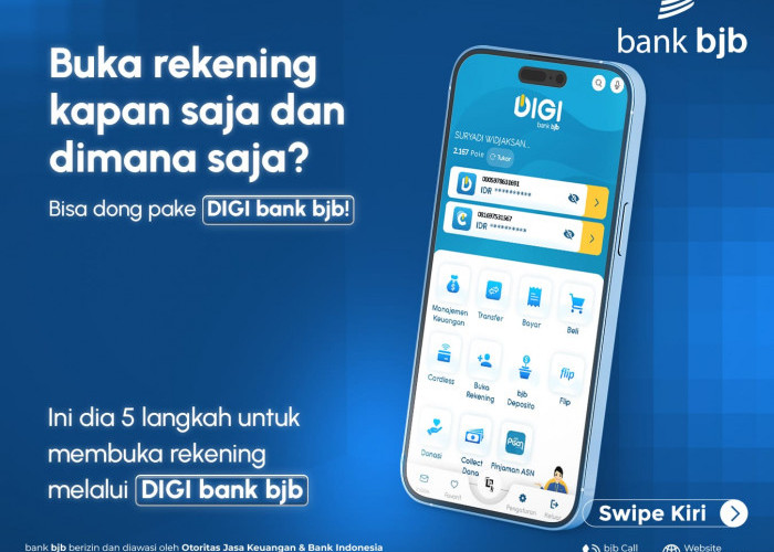 Anti Ribet! Begini Cara Buka Rekening melalui DIGI bank bjb