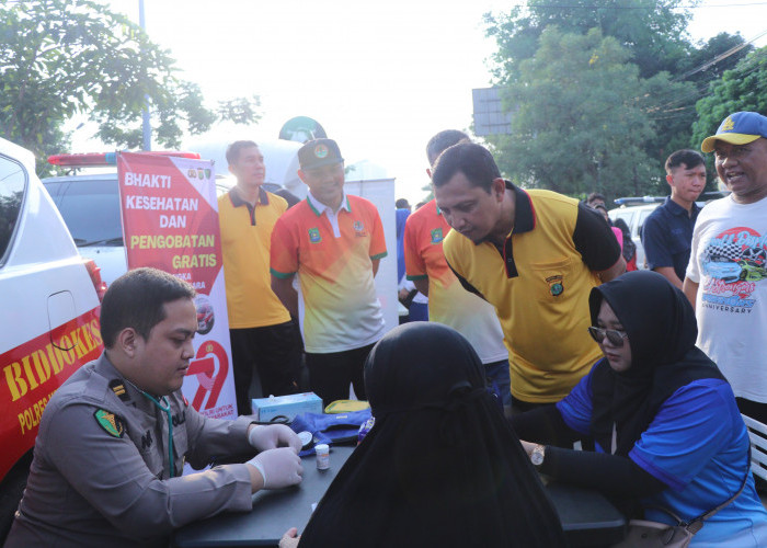 Polres Metro Tangerang Kota Gelar CFD Polri Untuk Masyarakat  di Tugu Adipura