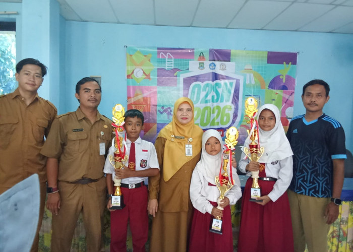 SDN Jurumudi 4 Sabet Gelar Juara Umum O2SN Tingkat Kecamatan, Unggul di Cabor Bulutangkis, Senam dan Atletik