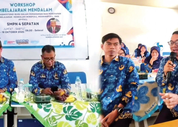 SMPN 4 Sepatan Gelar Workshop Pembelajaran Mendalam, Workshop untuk Menambah Wawasan Guru
