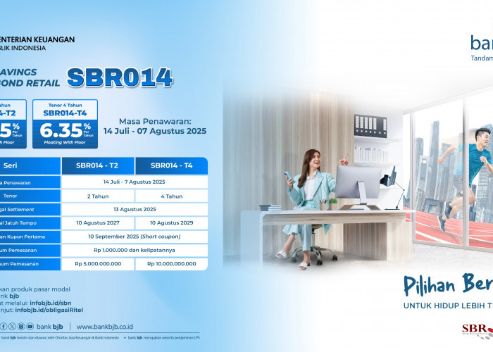 Tenang Hadapi Masa Depan, Investasi di SBN Ritel SBR014 Lewat bank bjb
