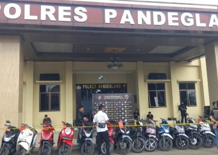 Sebulan, Polres Berhasil Amankan 33 Unit Motor Hasil Curian 
