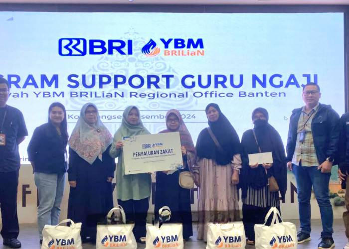 BRI Regional Jakarta 3 dan YBM BRILiaN Regional Office Banten Beri Bantuan Guru Ngaji