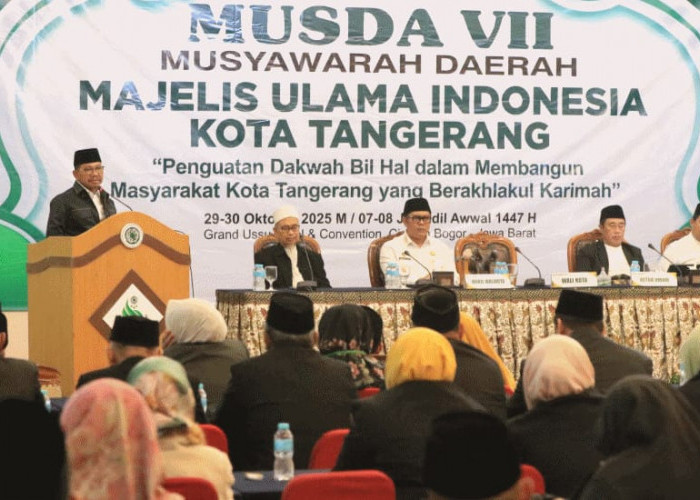 Musda MUI Kota Tangerang, Wali Kota Tangerang Tegaskan Pentingnya Kolaborasi