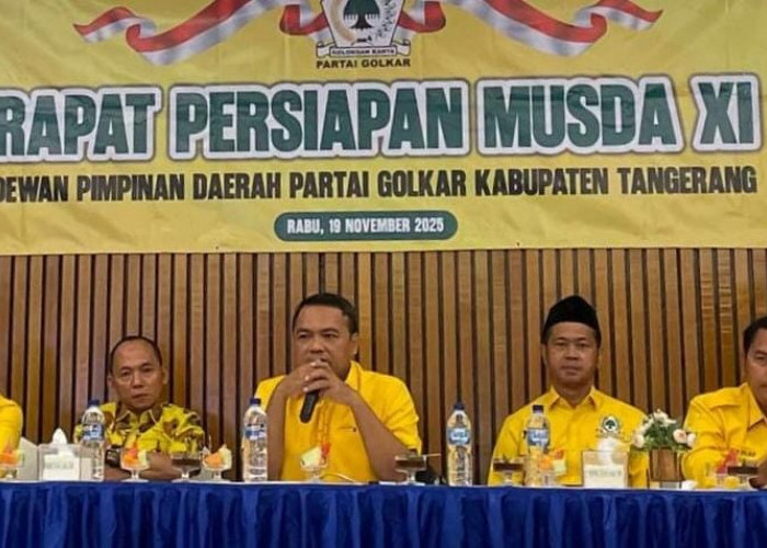 Rapat Persiapan Musda Golkar Kabupaten Tangerang, Diusulkan, Musda XI Digelar 13 Desember 2025