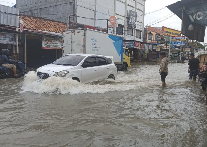 Diguyur Hujan Deras, Kota Serang Kembali Banjir
