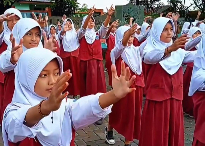 SDN Pasar Kemis IV Rutin Lakukan Senam Bersama 