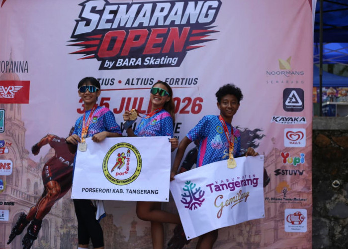 Kejuaraan Sepatu Roda Semarang Open 2026, Atlet Kabupaten Tangerang Raih 4 Medali Emas