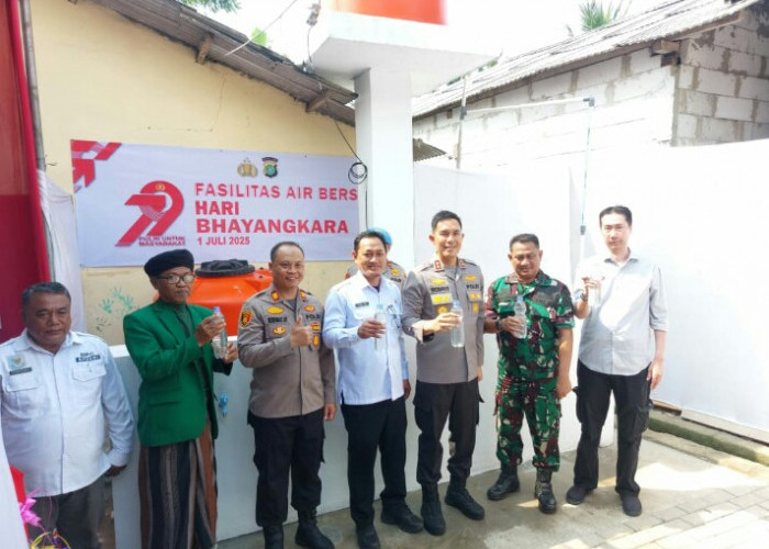 Polres Metro Tangerang Kota Resmikan Sarana Air Bersih di Pakuhaji
