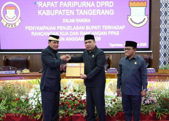APBD 2026 Ditarget Rp 8,9 Triliun, Rapat Paripurna Rancangan KUA PPAS APBD Kabupaten Tangerang