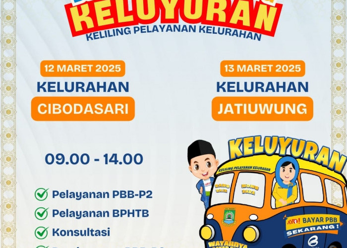 Spesial Diskon Pajak Kota Tangerang, Berikut Jadwal Loket Keliling PBB-P2 Bang Baja dan Nong Dara 12-13 Maret 