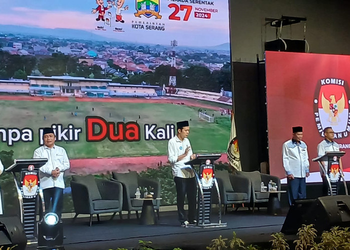 Debat Terakhir Pilkada Kota Serang, Ketiga Paslon Janjikan Pengembalian Aset