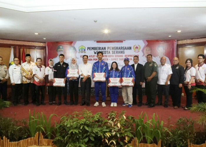 Pemkot Serang Berikan Bonus Atlet Peraih Medali PON Sumut-Aceh 2024