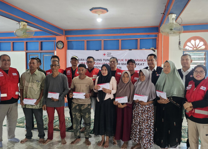 PMI Banten Berikan Bantuan Uang ke 169 Warga Aceh