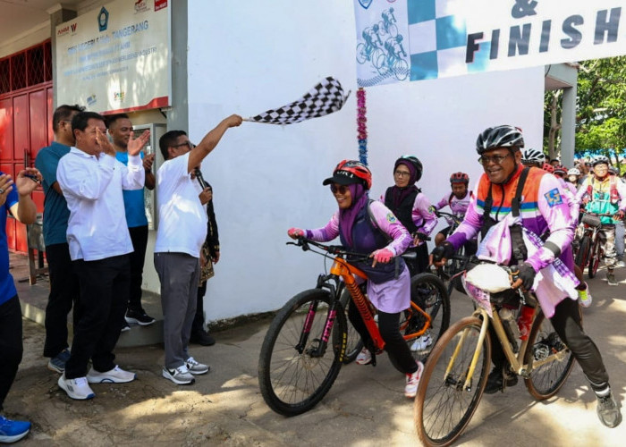 Ribuan Peserta Ikut Fun Bike di Mauk